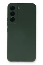 Uray store Samsung Galaxy S23 Plus Kılıf Nano içi Kadife Silikon - Koyu Yeşil - Görsel 3