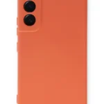 Uray store Samsung Galaxy S23 Plus Kılıf Nano içi Kadife Silikon - Turuncu