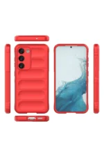 Uray store Samsung Galaxy S23 Plus Kılıf Optimum Silikon - Kırmızı - Görsel 3