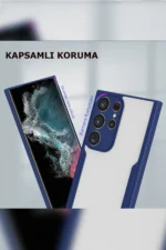 Uray store Samsung Galaxy S23 Plus Kılıf Platin Silikon - Siyah - Görsel 3