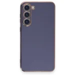 Uray store Samsung Galaxy S23 Plus Kılıf Volet Silikon - Mavi