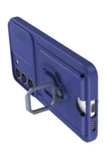Uray store Samsung Galaxy S23 Plus Kılıf Zuma Kartvizitli Yüzüklü Silikon - Lacivert - Görsel 3