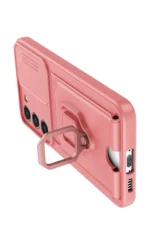 Uray store Samsung Galaxy S23 Plus Kılıf Zuma Kartvizitli Yüzüklü Silikon - Pembe - Görsel 3