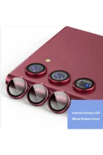 Uray store Samsung Galaxy S23 Plus Metal Kamera Lens - Kırmızı - Görsel 2