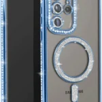 Uray store Samsung Galaxy S23 Ultra Joke Simli Magneticsafe Kılıf - Mavi