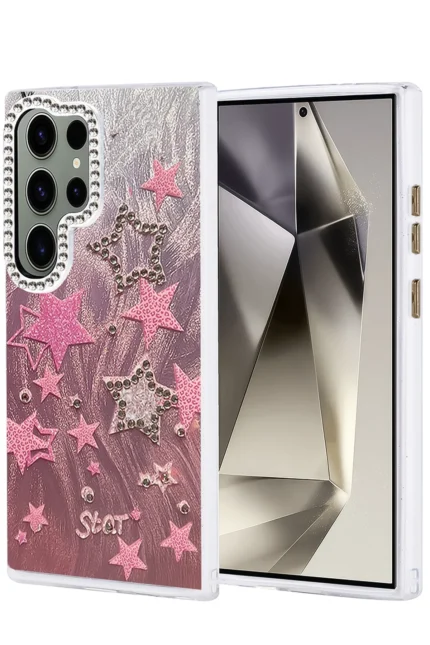 Uray store Samsung Galaxy S23 Ultra Kılıf Blade Aynalı Desenli Kapak - Desen 7