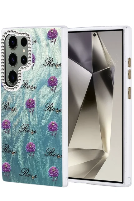 Uray store Samsung Galaxy S23 Ultra Kılıf Blade Aynalı Desenli Kapak - Desen 9