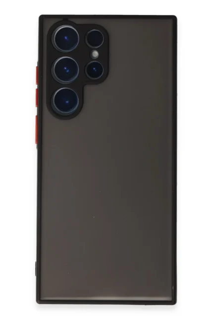 Uray store Samsung Galaxy S23 Ultra Kılıf Montreal Silikon Kapak - Siyah