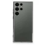 Uray store Samsung Galaxy S23 Ultra Kılıf Razer Lensli Silikon - Gümüş