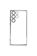 Uray store Samsung Galaxy S23 Ultra Kılıf Razer Lensli Silikon - Gümüş - Görsel 3