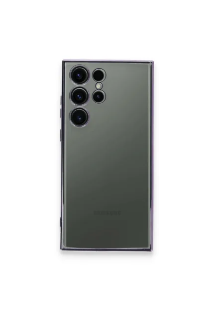 Uray store Samsung Galaxy S23 Ultra Kılıf Razer Lensli Silikon - Mor