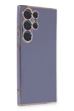 Uray store Samsung Galaxy S23 Ultra Kılıf Volet Silikon - Mavi - Görsel 2