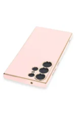 Uray store Samsung Galaxy S23 Ultra Kılıf Volet Silikon - Pembe - Görsel 3
