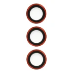 Uray store Samsung Galaxy S23 Ultra Metal Kamera Lens - Kırmızı