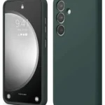Uray store Samsung Galaxy S24 FE Kılıf First Silikon - Koyu Yeşil