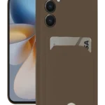 Uray store Samsung Galaxy S24 FE Kılıf Kelvin Kartvizitli Silikon - Kahverengi