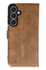Uray store Samsung Galaxy S24 FE Kılıf Trend S Plus Kapaklı Kılıf - Taba