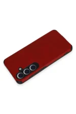 Uray store Samsung Galaxy S24 Kılıf Loop Deri Silikon - Kırmızı - Görsel 3