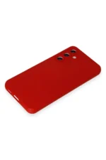 Uray store Samsung Galaxy S24 Kılıf Nano içi Kadife Silikon - Kırmızı - Görsel 4
