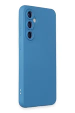 Uray store Samsung Galaxy S24 Kılıf Nano içi Kadife Silikon - Mavi - Görsel 2