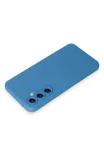 Uray store Samsung Galaxy S24 Kılıf Nano içi Kadife Silikon - Mavi - Görsel 3