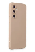 Uray store Samsung Galaxy S24 Kılıf Nano içi Kadife Silikon - Pudra - Görsel 2