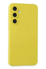 Uray store Samsung Galaxy S24 Kılıf Nano içi Kadife Silikon - Sarı