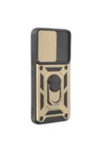Uray store Samsung Galaxy S24 Kılıf Pars Lens Yüzüklü Silikon - Gold - Görsel 2