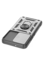 Uray store Samsung Galaxy S24 Kılıf Pars Lens Yüzüklü Silikon - Gümüş - Görsel 4
