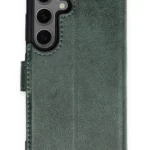 Uray store Samsung Galaxy S24 Kılıf Trend S Plus Kapaklı Kılıf - Yeşil
