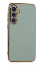 Uray store Samsung Galaxy S24 Kılıf Volet Silikon - Açık Yeşil