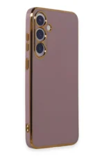 Uray store Samsung Galaxy S24 Kılıf Volet Silikon - Mor - Görsel 2