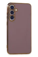 Uray store Samsung Galaxy S24 Kılıf Volet Silikon - Mor