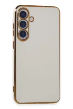 Uray store Samsung Galaxy S24 Plus Kılıf Volet Silikon - Beyaz