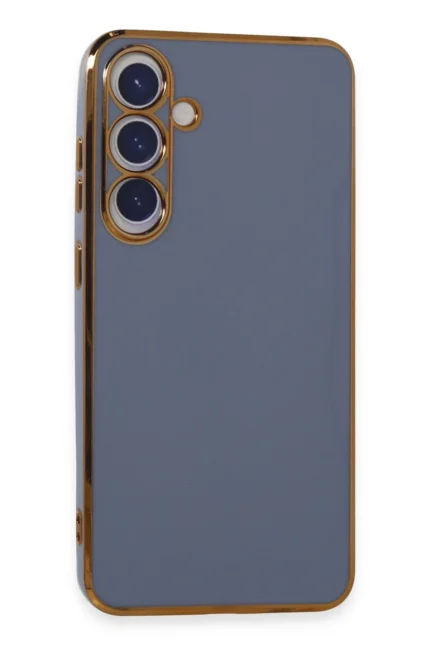 Uray store Samsung Galaxy S24 Plus Kılıf Volet Silikon - Mavi