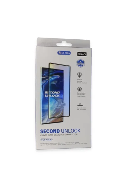 Uray store Samsung Galaxy S24 Ultra Durable Full Glue Curved Hayalet Cam