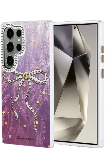 Uray store Samsung Galaxy S24 Ultra Kılıf Blade Aynalı Desenli Kapak - Desen 1