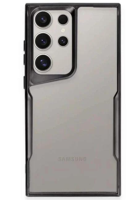 Uray store Samsung Galaxy S24 Ultra Kılıf Boyi Silikon Kapak - Siyah