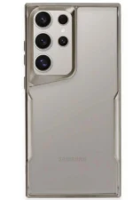Uray store Samsung Galaxy S24 Ultra Kılıf Boyi Silikon Kapak - Titan Gri