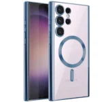 Uray store Samsung Galaxy S24 Ultra Kılıf Kross Magneticsafe Kapak - Sierra Blue
