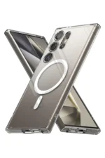 Uray store Samsung Galaxy S24 Ultra Kılıf Magneticsafe Şeffaf Silikon - Şeffaf