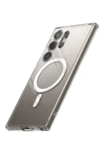 Uray store Samsung Galaxy S24 Ultra Kılıf Magneticsafe Şeffaf Silikon - Şeffaf - Görsel 3