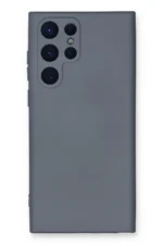 Uray store Samsung Galaxy S24 Ultra Kılıf Nano içi Kadife Silikon - Gri