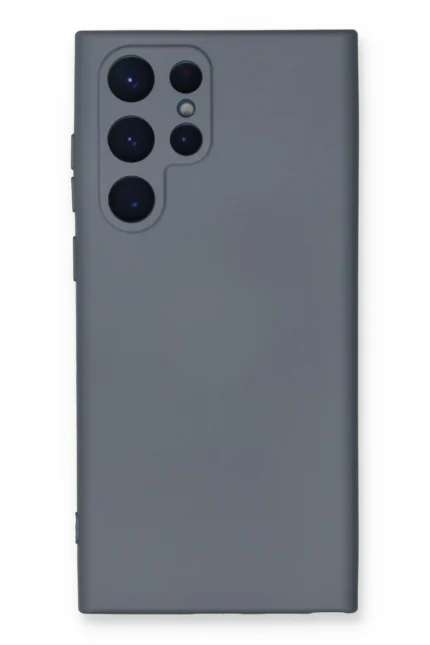 Uray store Samsung Galaxy S24 Ultra Kılıf Nano içi Kadife Silikon - Gri