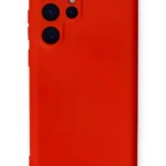 Uray store Samsung Galaxy S24 Ultra Kılıf Nano içi Kadife Silikon - Kırmızı
