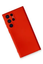 Uray store Samsung Galaxy S24 Ultra Kılıf Nano içi Kadife Silikon - Kırmızı - Görsel 3