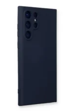 Uray store Samsung Galaxy S24 Ultra Kılıf Nano içi Kadife Silikon - Lacivert - Görsel 2