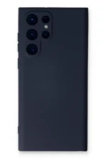Uray store Samsung Galaxy S24 Ultra Kılıf Nano içi Kadife Silikon - Lacivert