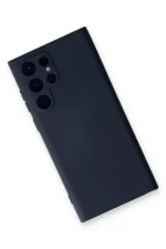 Uray store Samsung Galaxy S24 Ultra Kılıf Nano içi Kadife Silikon - Lacivert - Görsel 3