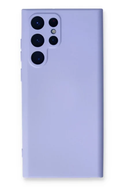 Uray store Samsung Galaxy S24 Ultra Kılıf Nano içi Kadife Silikon - Lila